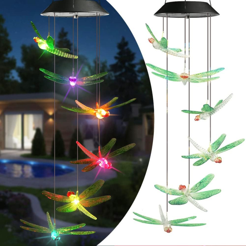 Solar Wind Chime Color Changing Wind Chimes