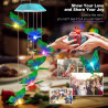 Solar Wind Chime Color Changing Wind Chimes
