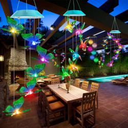 Solar Wind Chime Color Changing Wind Chimes