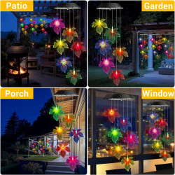 Solar Wind Chime Color Changing Wind Chimes