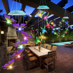 Solar Wind Chime Color Changing Wind Chimes