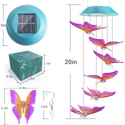 Solar Wind Chime Color Changing Wind Chimes