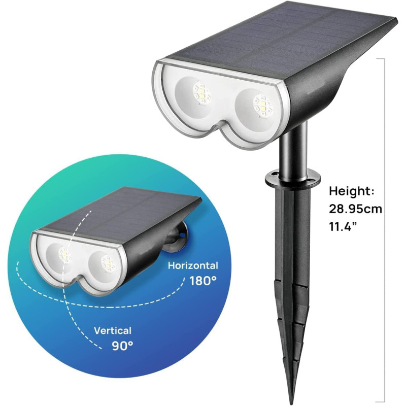 Solar Spot Lights Outdoor Color Changing