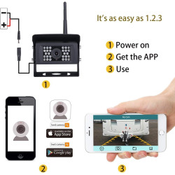 Wireless Backup Camera WiFi Car Rear View Camera Night Vision