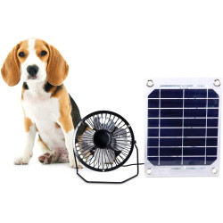 Solar fan 5W 4 inch free energy for Greenhouse motorhome House Chicken House outdoor Home cooling chicken coop
