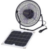Solar Panel Powered Portable Fan for Cooling Ventilation Outdoor Home Travelling Chicken House Car Ventilation System 8 Inch