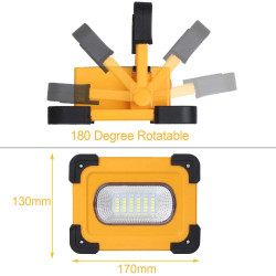 60W Solar LED Work Lights 2 Pack