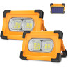 Solar 80W LED Work Light 2 PACK