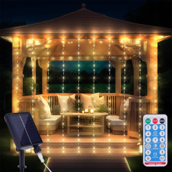 300LED Solar Curtain Lights
