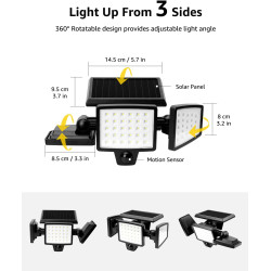 Solar Motion Sensor Outdoor Lights