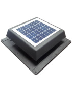 Solar attic fan